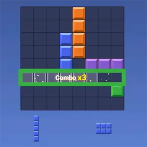 Block Blast unblocked combo clear after a multi line drop