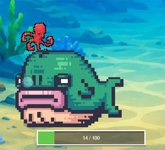 Hungry Whale, energy still dropping while the swim continues